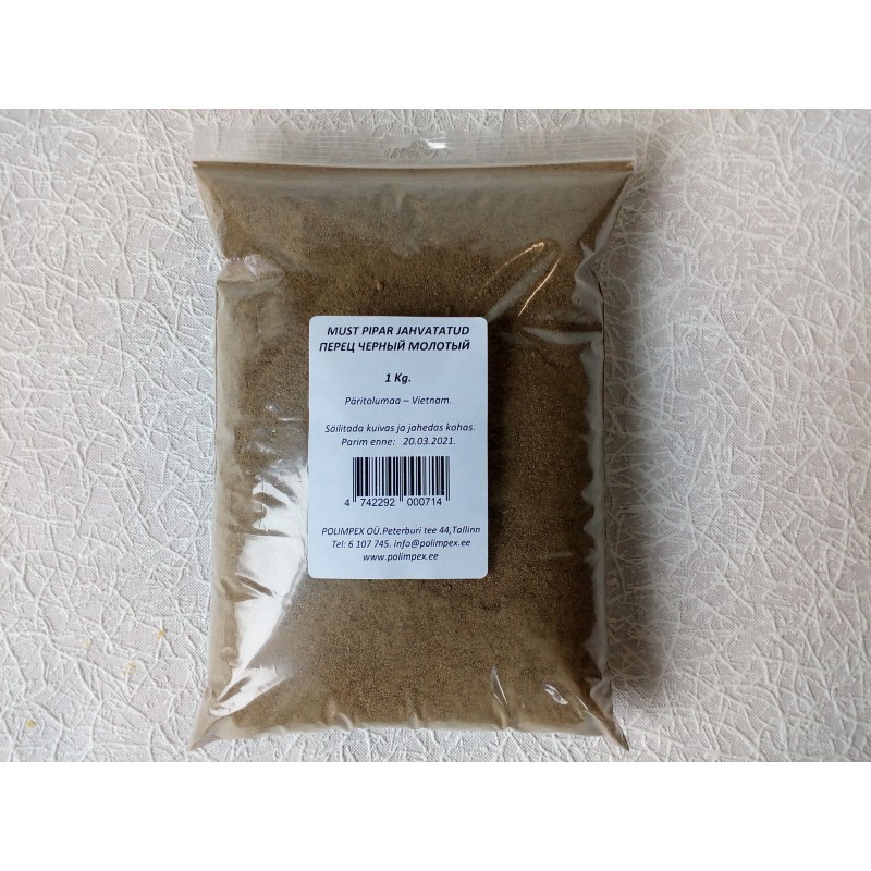 Must pipar jahvatatud 1 kg.