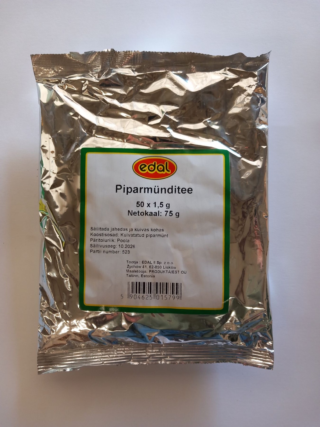 Piparmünditee 50 × 1,5 g